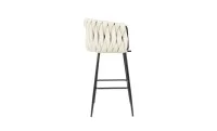 Scaun Bar KJC365 Bej & Picioare Negre 5