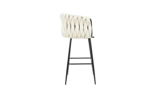Scaun Bar KJC365 Bej & Picioare Negre