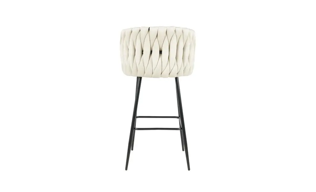 Scaun Bar KJC365 Bej & Picioare Negre 3