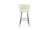 Scaun Bar KJC365 Bej & Picioare Negre 3