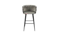 Scaun Bar KJC365 Gri & Picioare Negre 3