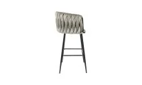 Scaun Bar KJC365 Gri & Picioare Negre 4