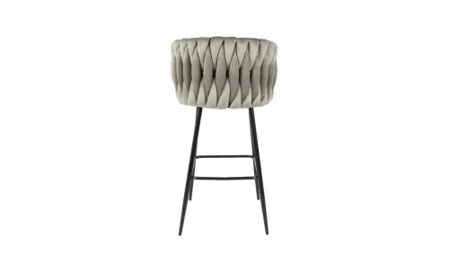 Scaun Bar KJC365 Gri & Picioare Negre