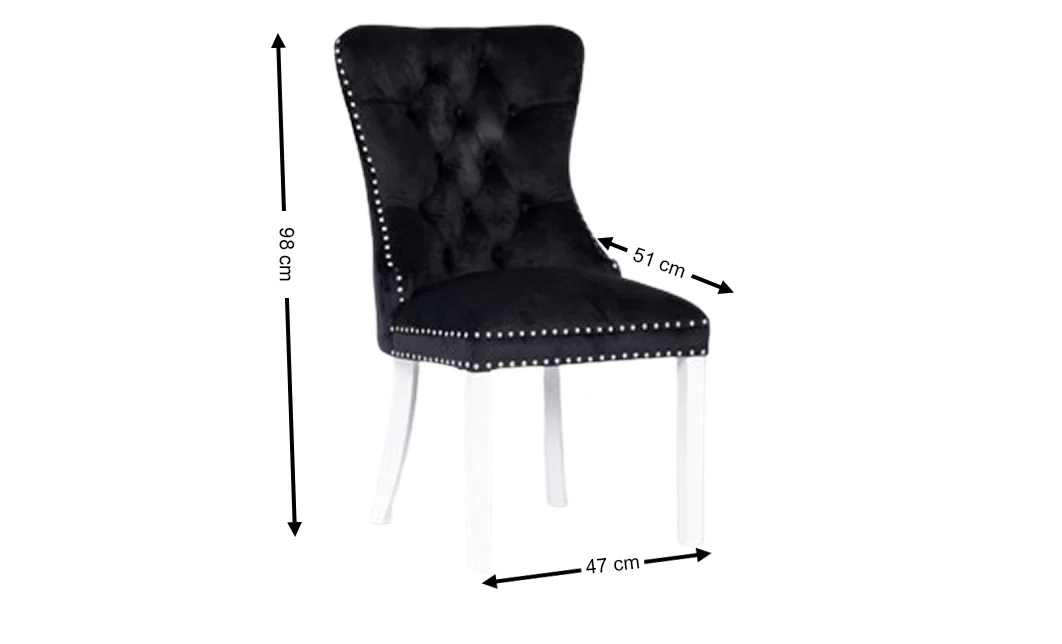 Scaun Living KJC005 Negru/Alb 1