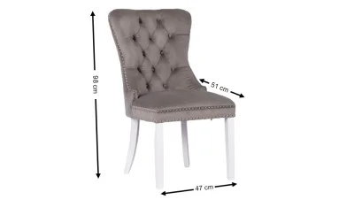 Scaun Living KJC005 Gri/Alb