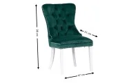 Scaun Living KJC005 Verde/Alb 1