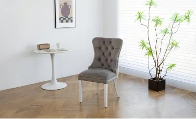 Scaun Living KJC005 Gri/Alb