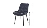 Scaun Living KJC0357 Negru