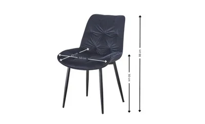 Scaun Living KJC0357 Negru