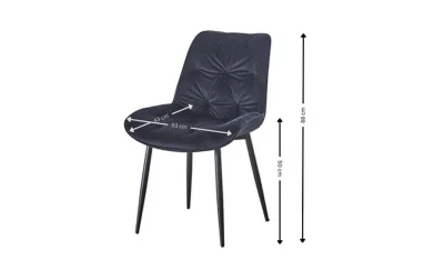 Scaun Living KJC0357 Negru