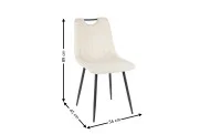 Scaun Living Tapitat KJC0358 Bej 3