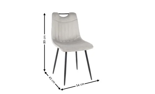 Scaun Living Tapitat KJC0358 Gri