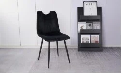 Scaun Living Tapitat KJC0358 Negru