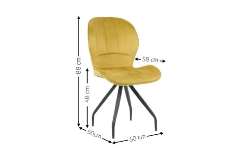 Scaun Living KJC0360 Galben