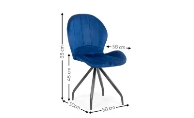 Scaun Living KJC0360 Albastru