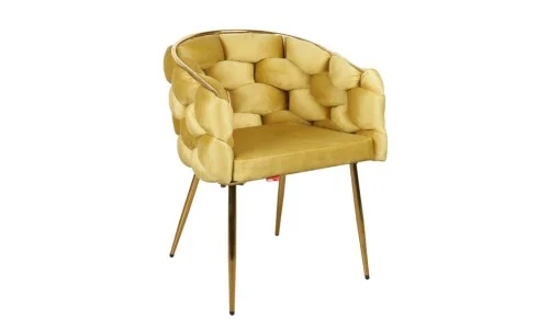 Scaun Living Tapitat KJC15 Mustar