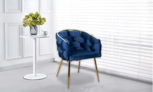 Scaun Living Tapitat KJC15 Albastru