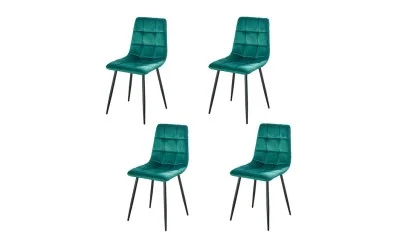 Set 4 Scaune KJC37 Verde