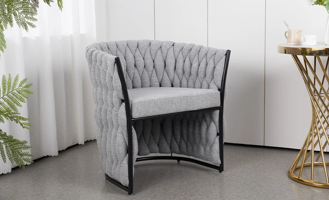 Scaun Living KJC4342 Gri Deschis