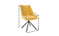 Scaun Living KJC4346 Galben 1