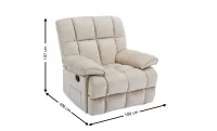 Fotoliu Rotativ cu Recliner KJC4423 Bej