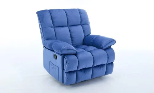 Fotoliu Rotativ cu Recliner Manual KJC4423 Albastru