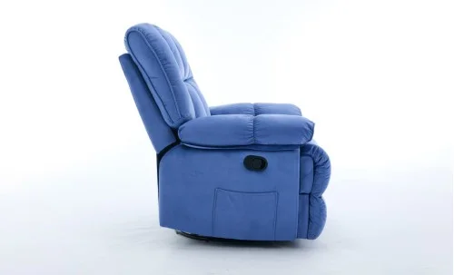 Fotoliu Rotativ cu Recliner Manual KJC4423 Albastru