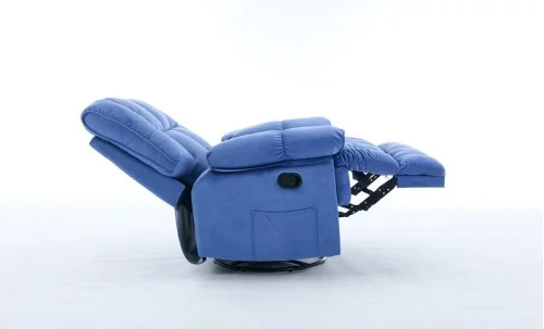 Fotoliu Rotativ cu Recliner Manual KJC4423 Albastru