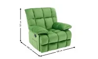 Fotoliu Rotativ cu Recliner KJC4423 Verde 1