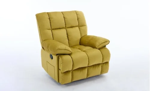 Fotoliu Rotativ cu Recliner KJC4423 Mustar