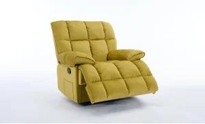 Fotoliu Rotativ cu Recliner KJC4423 Mustar