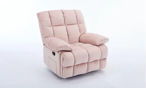 Fotoliu Rotativ cu Recliner KJC4423 Roz