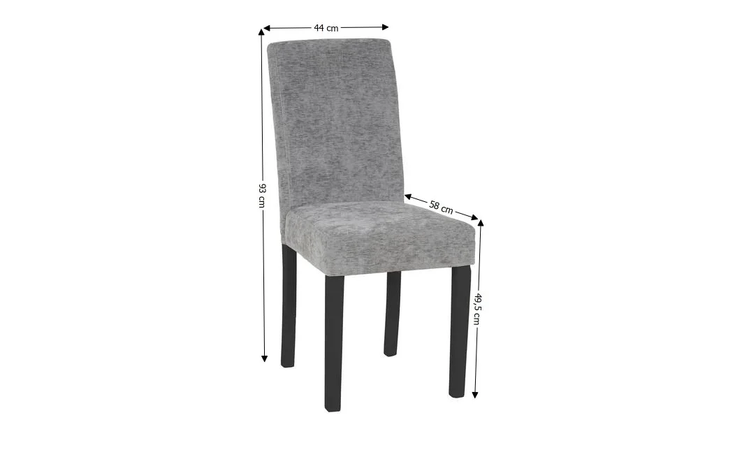 Scaun Living KJC5698 Gri cu Picioare Negre 1