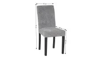 Scaun Living KJC5698 Gri cu Picioare Negre 1