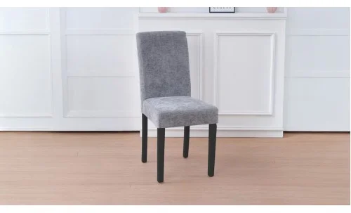 Scaun Living KJC5698 Gri cu Picioare Negre
