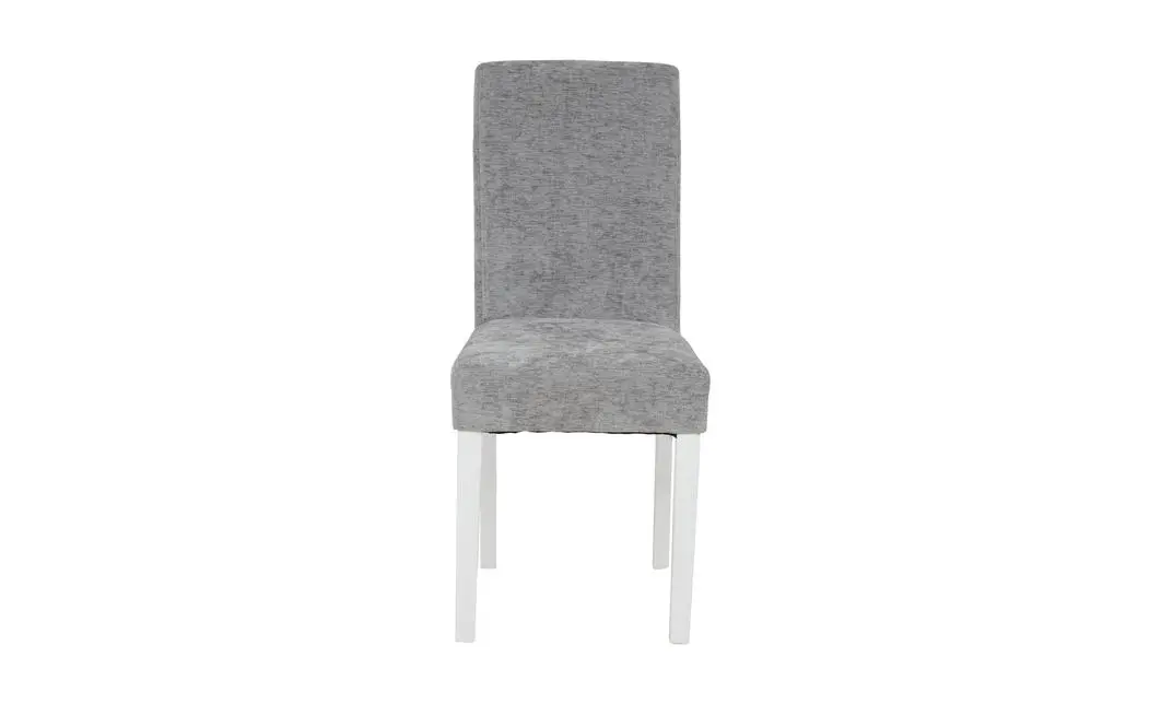 Scaun Living KJC5698 Gri cu Picioare Albe 2