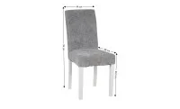 Scaun Living KJC5698 Gri cu Picioare Albe