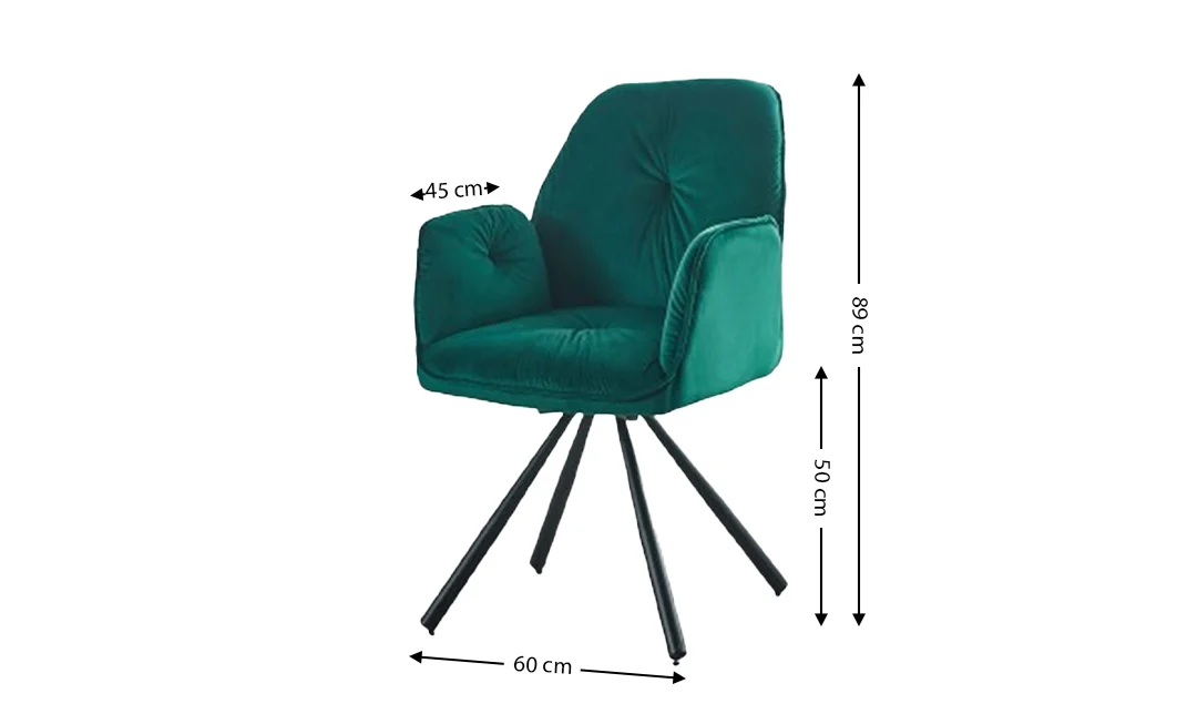 Scaun Living Rotativ KJC80 Verde 1