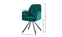 Scaun Living Rotativ KJC80 Verde 1