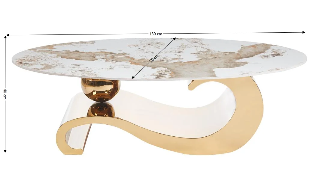 Măsuță Cafea KJCT5331 Pandora/Gold 2