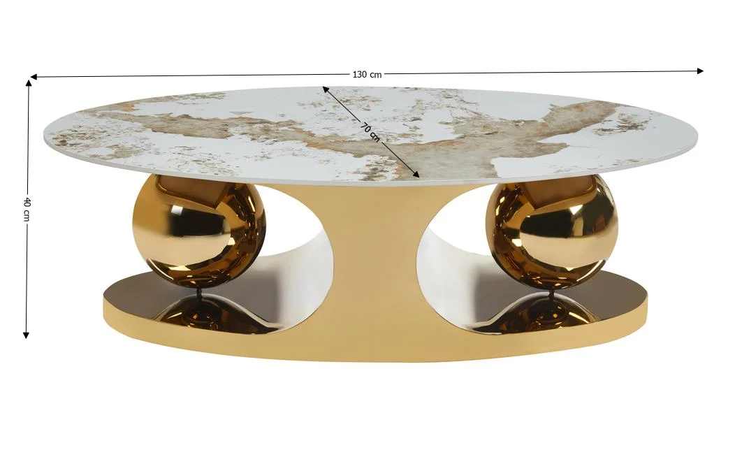 Măsuță  Cafea KJCT5333 Pandora/Gold 2