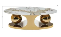 Măsuță  Cafea KJCT5333 Pandora/Gold 2