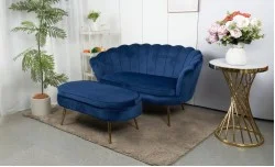 Set Marbella Canapea cu Masuta KJL213, Albastru