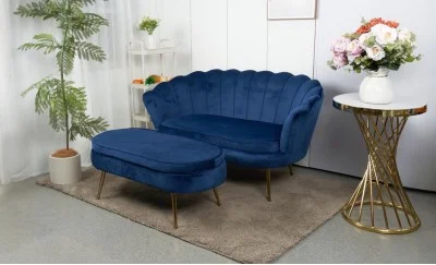 Set Marbella Canapea cu Masuta KJL213, Albastru