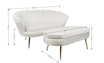 Set Marbella Canapea cu Masuta KJL213, Bej