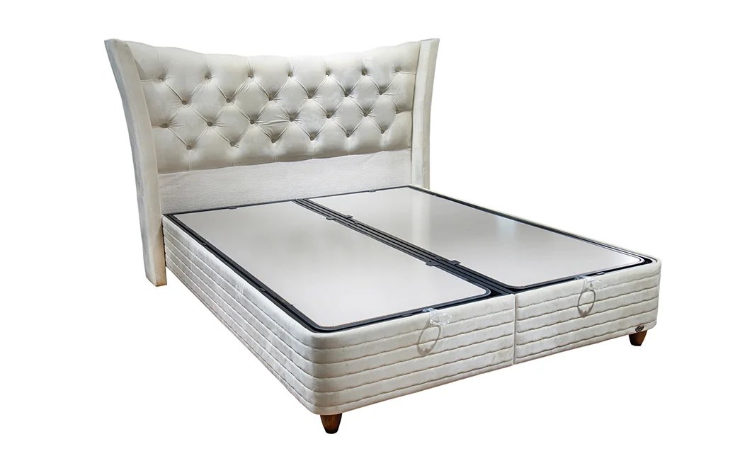 Set Pat cu Saltea si Somiera Lincolin 140x200
