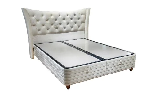 Set Pat cu Saltea si Somiera Lincolin 140x200