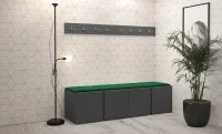 Cuier Hol Luca 14, Grafit/Verde - Manila 35