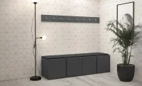 Cuier Hol Luca 14, Grafit/Negru - Manila 18
