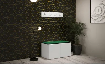Cuier Hol Luca 15, Alb/Verde - Manila 35